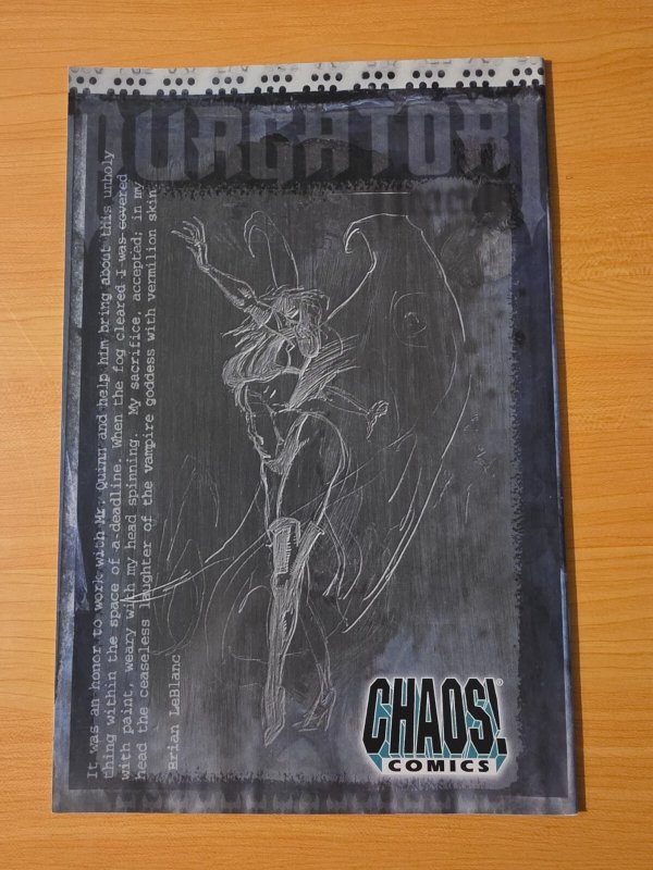 Purgatori The Dracula Gambit Sketchbook #1 ~ NEAR MINT NM ~ 1997 Chaos Comics
