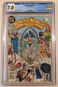 Wonder Woman 7 (1987) CGC 7.0 First Appearance Cheetah Key Issue