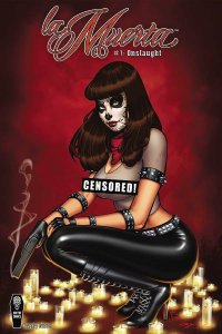 LA MUERTA ONSLAUGHT ONESHOT DEBALFO NAUGHTY VARIANT COFFIN COMICS 2022 EB251
