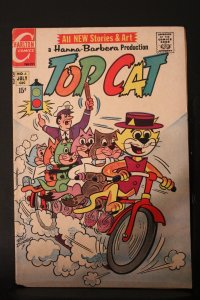 Top Cat #5 (1971) Mid-High-Grade FN/VF multiple rider bycycle cover wow!