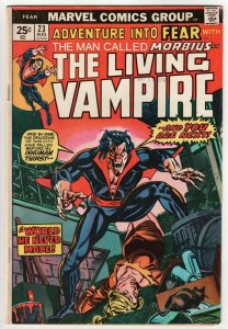 Adventure Into Fear #23 featuring Morbius | MVS Intact (Marvel, 1974) VG