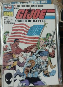 G I JOE BATTLE OF ORDER # 1 1988 MARVEL 25TH- OFFICIAL G I JOE HANDBOOK