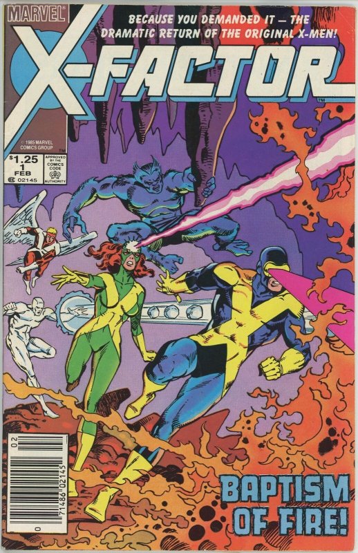 X-Factor 1 1986 - 6.0 FN 1st Appearance Firefist Newsstand