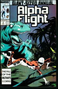 ALPHA FLIGHT ANNUAL #2-MARVEL COMICS-1987-DINOSAUR CVR NM