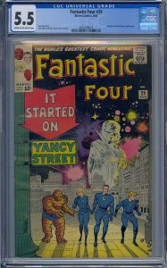 FANTASTIC FOUR #29 CGC 5.5 WATCHER RED GHOST JACK KIRBY