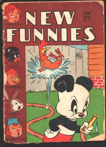 New Funnies #98 1944-Dell-Andy Panda, Woody Woodpecker-Li'l Eight Ball-Walter...