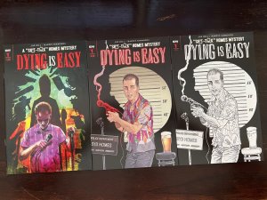 Dying is Easy #1 A B + 1:10 variant IDW 2019 NM 9.4