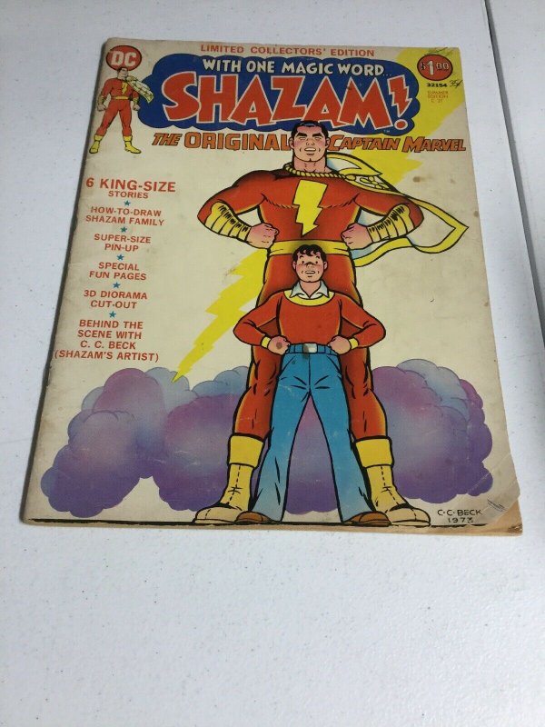 Shazam! 1973 Summer Edition C-21 Vg Very Good 4.0 Treasury Sized