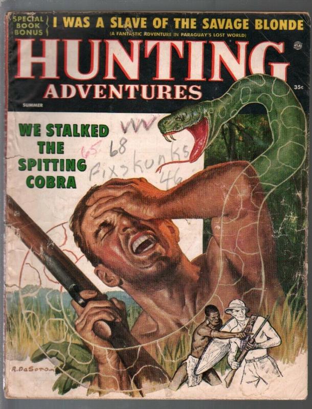 Hunting Adventures 9/1966-Atlas-snake attack-Rapahel de Soto-FR/G