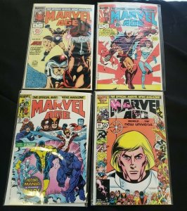 MARVEL AGE 4PC (VF/NM) ISSUES #9, 11, 33, 44, BEHOLD...THE NEW UNIVERSE 1983-86