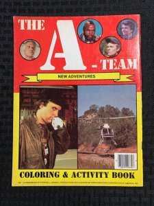 1984 THE A-TEAM Coloring & Activity Book VG+ 4.5 New Adventures UNUSED