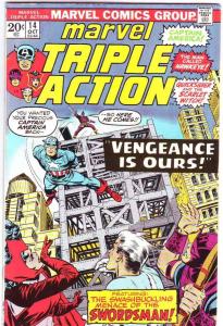 Marvel Triple Action #14 (Oct-72) FN- Mid-Grade Avengers