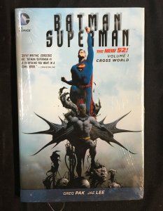BATMAN SUPERMAN THE NEW 52 VOLUME 1 CROSS WORLD HARDCOVER VF/NM SEALED