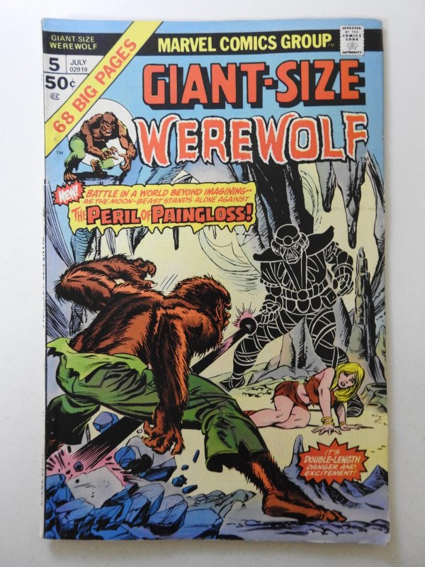 Giant-Size Werewolf #5  (1975) The Peril of Paingloss! Beautiful Fine+ Cond!!