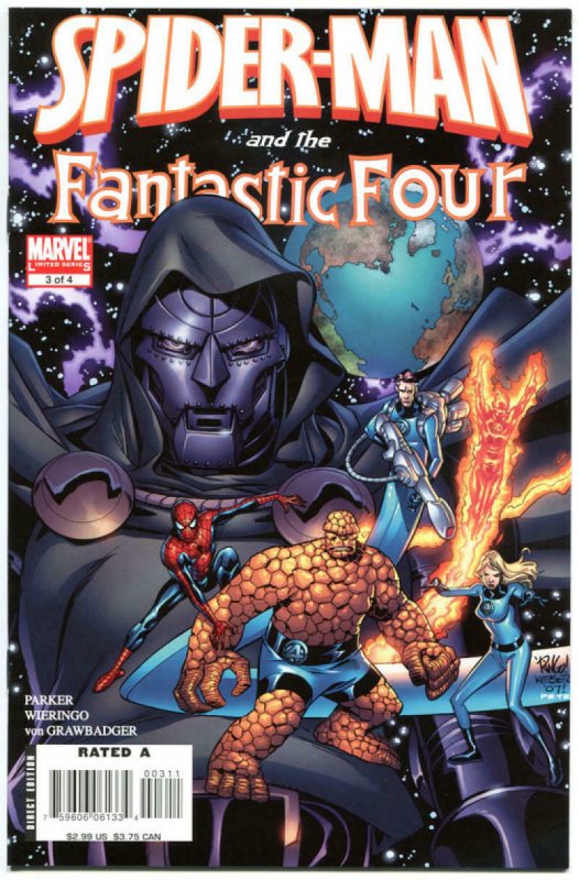 SPIDER-MAN & FANTASTIC FOUR #1 2 3 4, NM, Human Torch, Webbing, more in stor