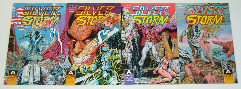 Silver Storm #1-4 VF/NM complete series - aircel comics - steven butler set lot