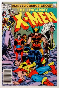 The Uncanny X-Men #155 Newsstand Edition (1982)