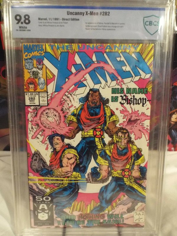 Uncanny X-Men #282 - CBCS 9.8 - NM/MINT  White Pages - 1st Appearance of Bishop 