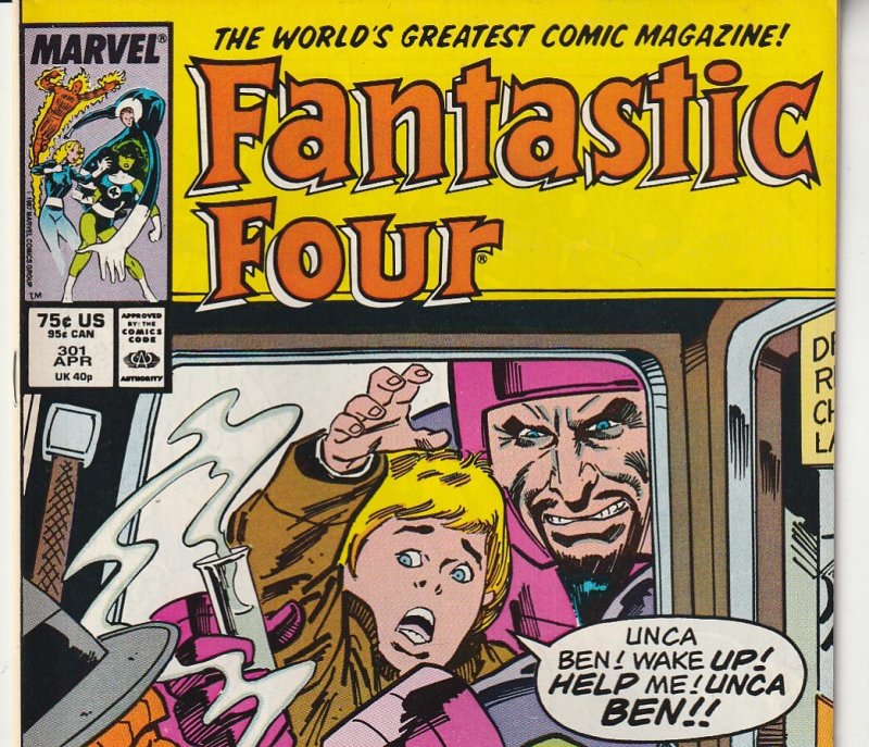 Fantastic Four(vol. 1) # 301  The Mad Thinker and The Wizard - Together !