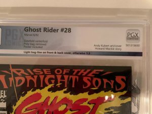 CGC 9.8 X-over From PGX 9.4 Ghost Rider #28 Marvel  NM/M Rare! HOT