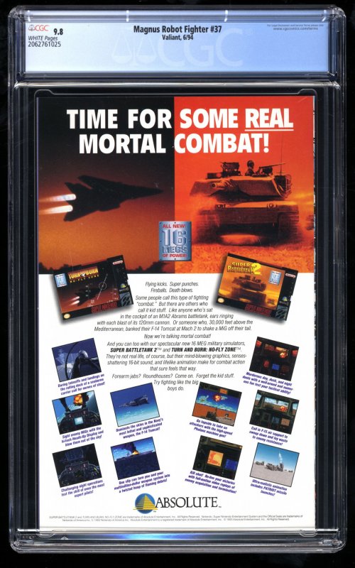 Magnus, Robot Fighter #37 CGC NM/M 9.8 White Pages