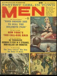 MEN MAGAZINE MAY 1963-FASTEST GIRL COVER-MEDAL OF HONOR VG-