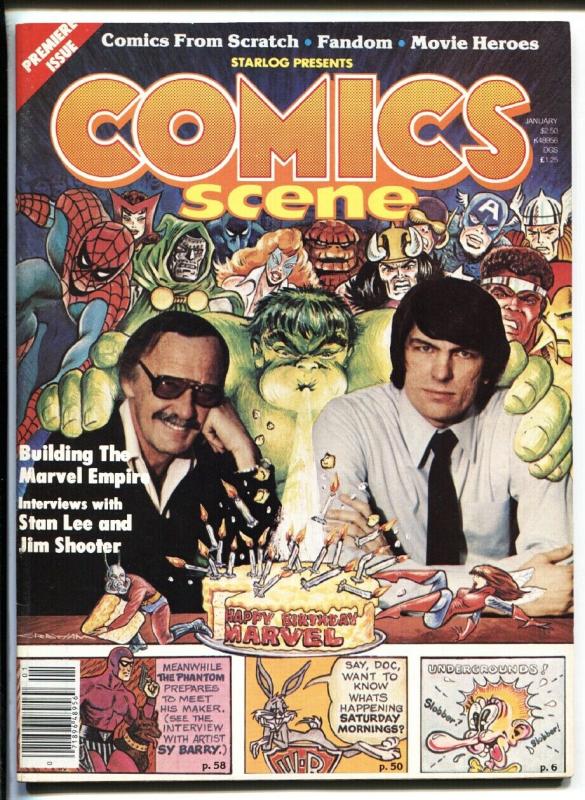 Comics Scene #1 Jan 1981-Starlogs-1st issue-Stan Lee-Jim Shooter-Phantom-VF/NM