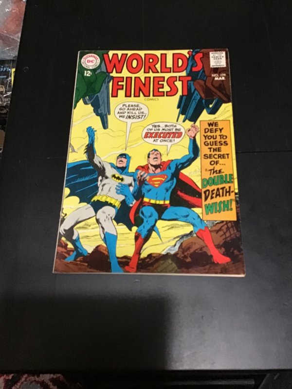 World's Finest Comics #174 (1968) Adams cover! Brainiac, Luther etc Oreg...