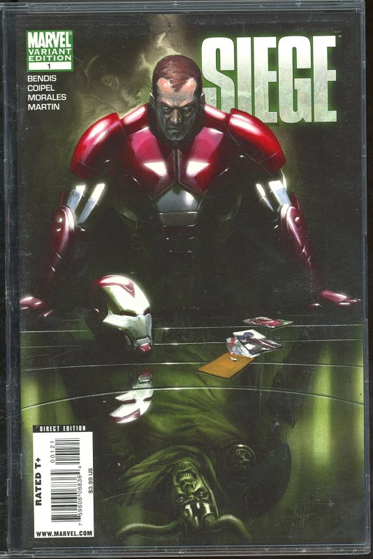 Siege: The Cabal Second Print Cover (2010) Iron Patriot