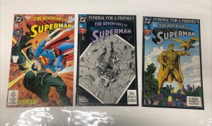 The Adventures Of Superman (1992) Set Issue # 497-499 • DC Comics • Jerry Ordway