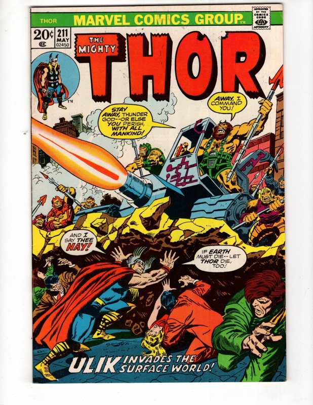 Thor #211 (VF/NM) 1973 ULIK Appearance High Grade Bronze