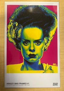 Mad Love Universal Monsters Set by Ashley Was framed Dracula Frankenstein Bride