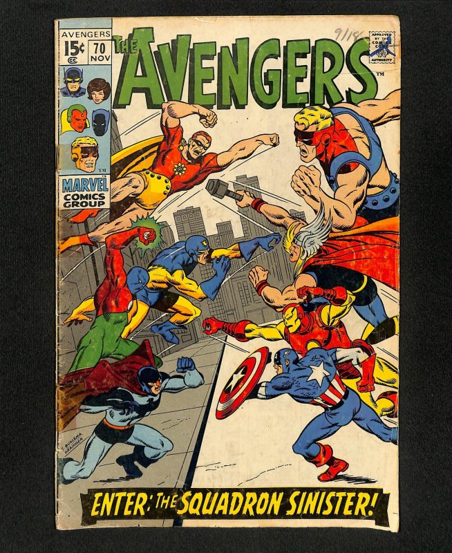 Avengers #70 1st Squadron Sinister!