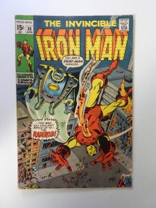 Iron Man #36 VG condition moisture damage