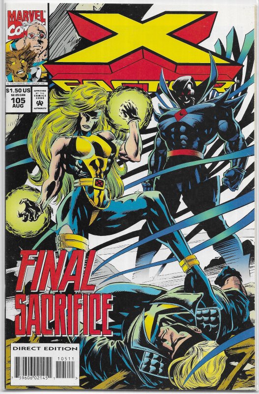 X-Factor (vol. 1, 1986) #105 VF DeMatteis/DeZago/Hitch, Mister Sinister