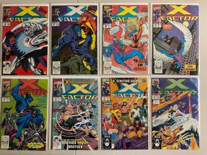 X-Factor lot #21-90 43 diff avg 8.0 (1987-93)