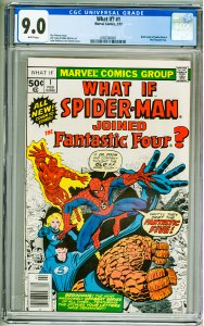 What If? #1 (1977) CGC 9.0! White Pages!