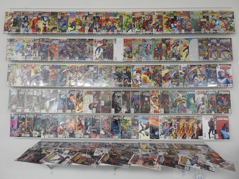 Huge Lot of 160+ Comics W/ ALL SPIDER-MAN!!! Avg. VF+ Condition!