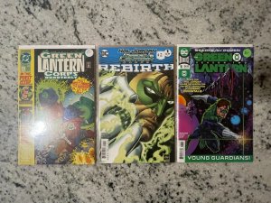 3 DC Comic Books Green Lantern 1 Rebirth 1 Corps Quarterly 1 NM 1st Prnt 42 J801 