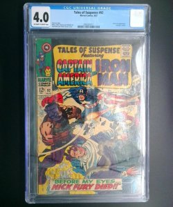 Tales of Suspense #92, CGC 4.0, Marvel Comics, 1967