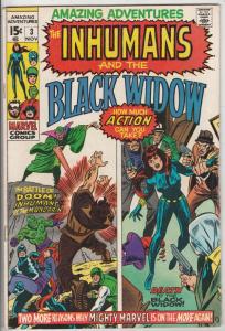 Amazing Adventures #3 (Oct-70) FN/VF Mid-High-Grade Black Widow, Inhumans
