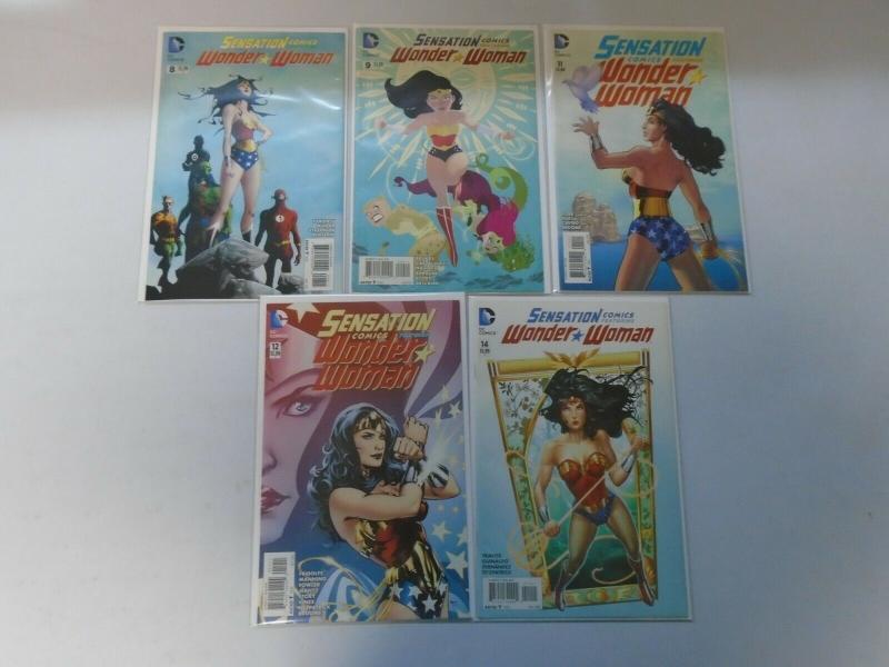 Sensation Comics Featuring Wonder Woman lot from #2-14 11 different issues Avg 7