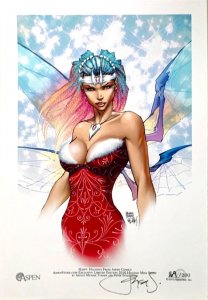 MICHAEL TURNER ASPEN HOLIDAY MINI SKETCH ART PRINT 6X8.5  SIGNED/NUMBERED.