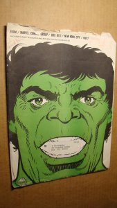 FOOM MAGAZINE MARVEL MAILER ENVELOPE HULK *SUPER RARE* 1970s