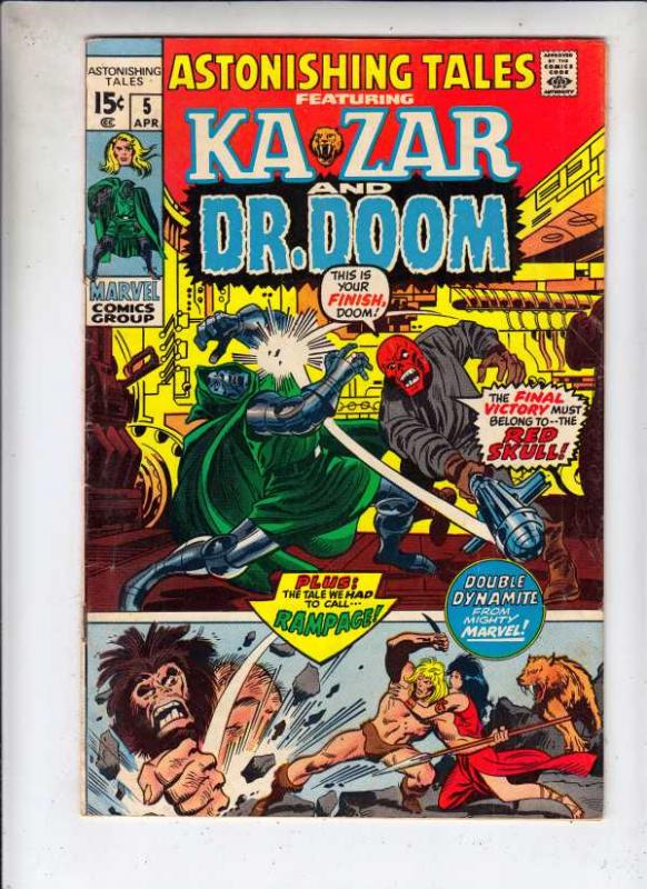 Astonishing Tales #5 (Apr-71) FN/VF Mid-High-Grade Ka-Zar