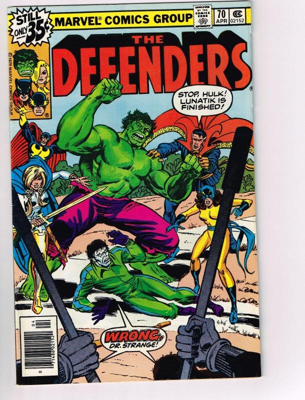 Defenders # 70 VF Dr Strange Marvel Comic Book Canning PEDIGREE Collection D16