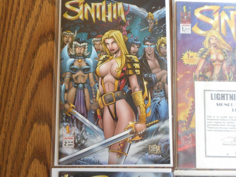 SINTHIA # 1 SIGNED & NUMBERED W/C.O.A. WOW!!! + #2,#2 & DEMON SLAYER #2