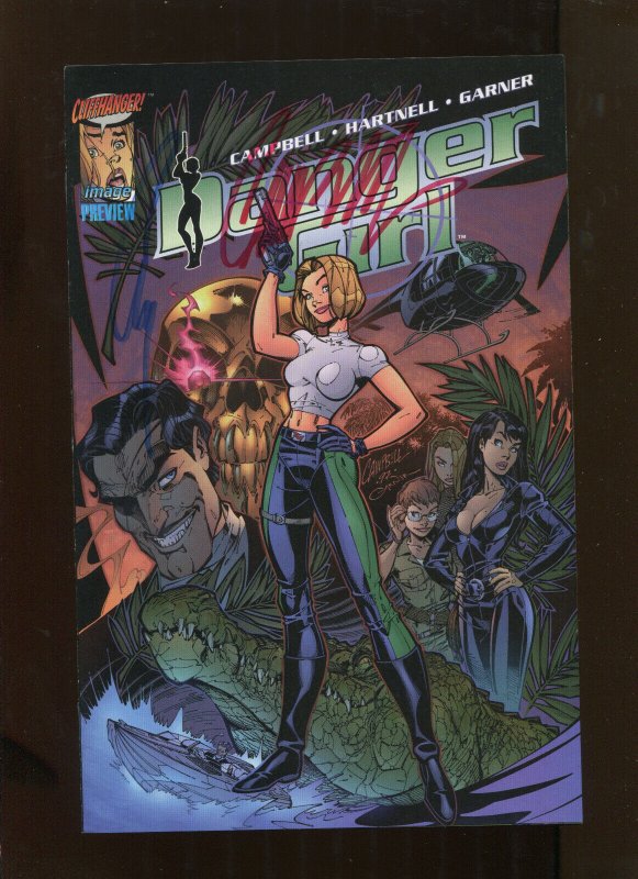 Cliffhanger Danger Girl Preview 92 Signed J Scott Campbell Comic Books Modern Age Danger 6235