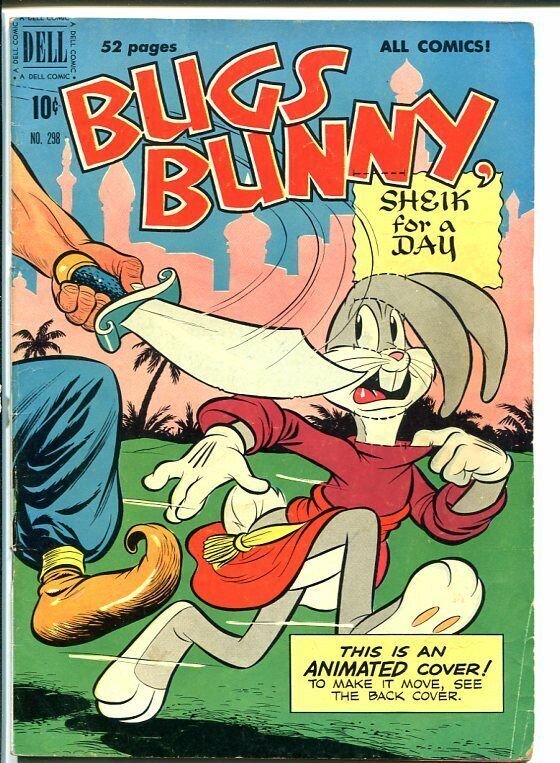 BUGS BUNNY #298-scimitar cvr-GOLDEN AGE-Dell Four Color VG