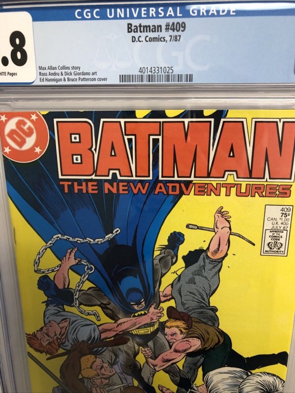 Batman  (1987) # 409 (CGC 9.8 WP) Max Allan * Ross Andru * Hannigan * DC Comics